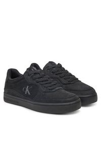 Calvin Klein Jeans Sneakersy YM0YM01256 Czarny. Kolor: czarny. Materiał: nubuk, skóra