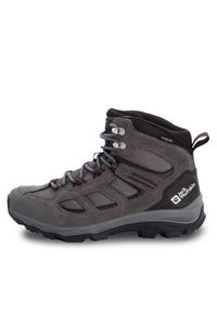 Jack Wolfskin Trekkingi Vojo 3 Texapore Mid W 4042472 Szary. Kolor: szary. Materiał: skóra, welur