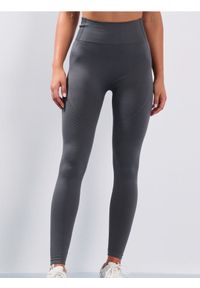 Sinsay - Legginsy sportowe z ozdobnymi przeszyciami - szary. Kolor: szary. Styl: sportowy
