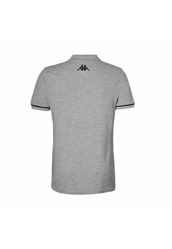 Polo Kappa Barli. Typ kołnierza: polo. Kolor: czarny, szary, wielokolorowy. Styl: sportowy, elegancki