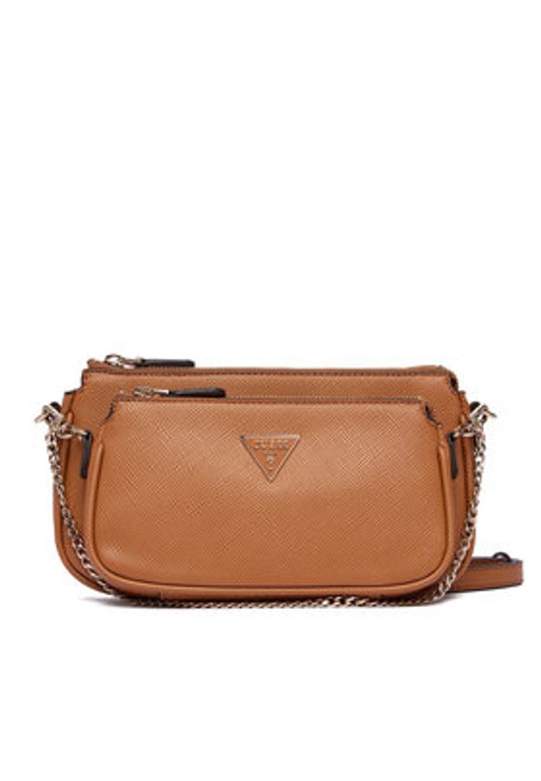 Guess Torebka Noelle II Mini HWZG96 72710 Brązowy. Kolor: brązowy. Materiał: skórzane