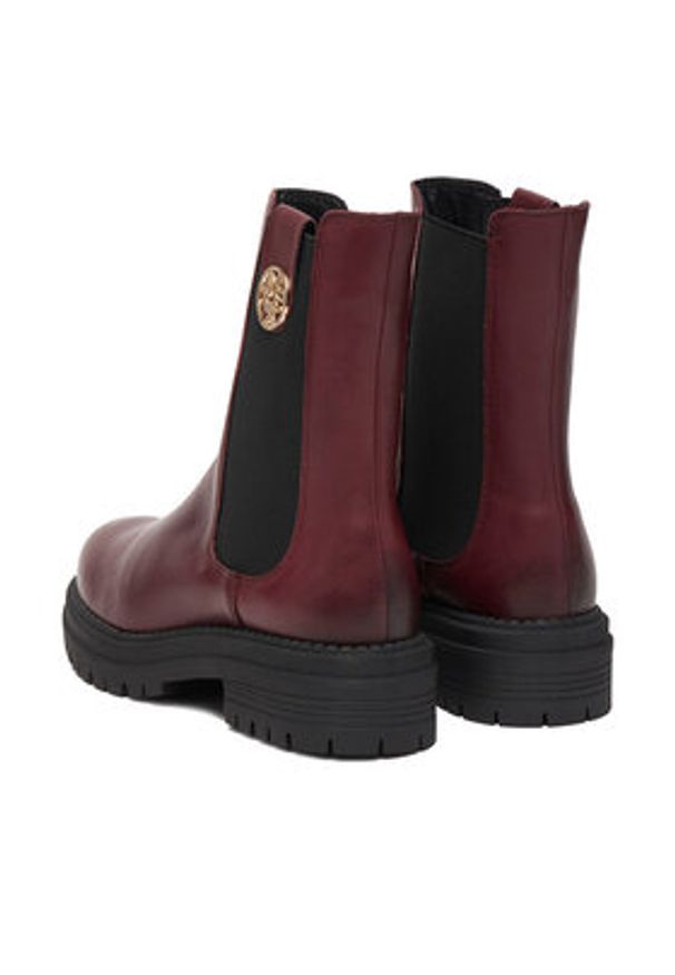 MEXX Sztyblety CEO-MX/027C-RST Bordowy. Kolor: czerwony. Materiał: skóra