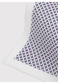 Pako Lorente - PAKO LORENTE - Biała poszetka mikrowzór. Kolor: biały. Materiał: bawełna #3