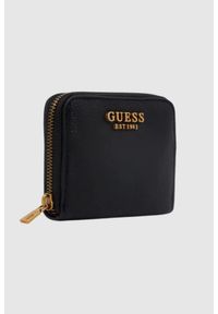 Guess - GUESS Mały czarny portfel Arja. Kolor: czarny