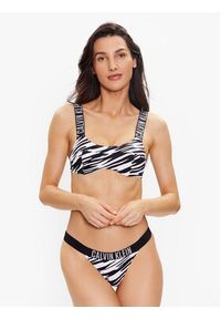 Calvin Klein Swimwear Dół od bikini KW0KW02115 Kolorowy. Materiał: syntetyk. Wzór: kolorowy