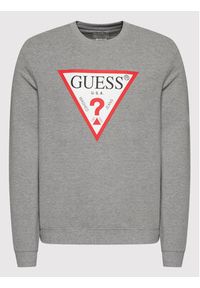 Guess Bluza Audley M2YQ37 K6ZS1 Szary Slim Fit. Kolor: szary. Materiał: bawełna