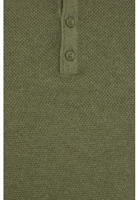 medicine - Medicine Sweter bawełniany męski kolor zielony lekki. Okazja: na co dzień. Kolor: zielony. Materiał: bawełna. Długość rękawa: raglanowy rękaw. Długość: krótkie. Styl: casual #2