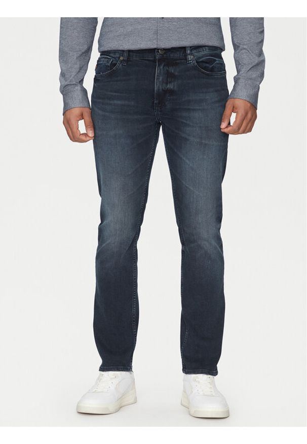 BOSS Jeansy Delaware Bo 50534556 Granatowy Slim Fit. Kolor: niebieski