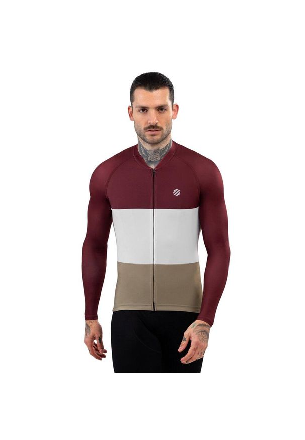 SIROKO - Koszulka rowerowa z krótkim rękawem męska M2 Triplet. Kolor: wielokolorowy, biały, brązowy. Materiał: jersey. Długość rękawa: krótki rękaw. Długość: krótkie. Sport: kolarstwo