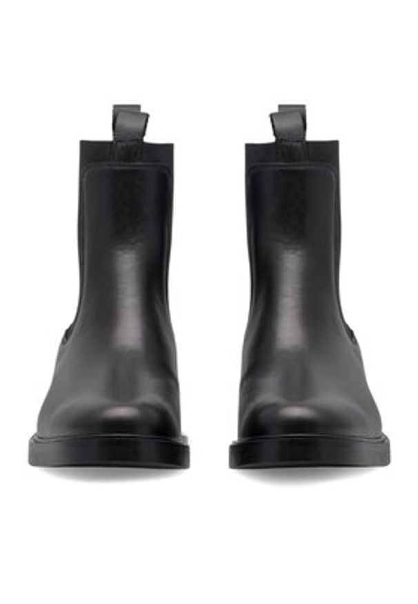 Gino Rossi Botki ANITA-123 25202PE Czarny. Kolor: czarny. Materiał: skóra