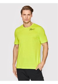 Reebok Koszulka techniczna Speedwick Move H46601 Zielony Slim Fit. Kolor: zielony. Materiał: bawełna