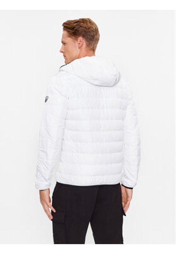 EA7 Emporio Armani Kurtka puchowa 8NPB14 PNE1Z 1100 Biały Regular Fit. Kolor: biały. Materiał: syntetyk, puch