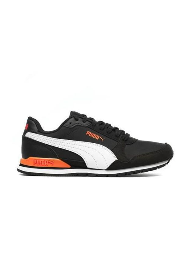 Buty do biegania damskie Puma ST Runner V3 NL JR. Zapięcie: sznurówki. Kolor: czarny, biały, wielokolorowy. Materiał: syntetyk, materiał. Szerokość cholewki: normalna. Sport: turystyka piesza