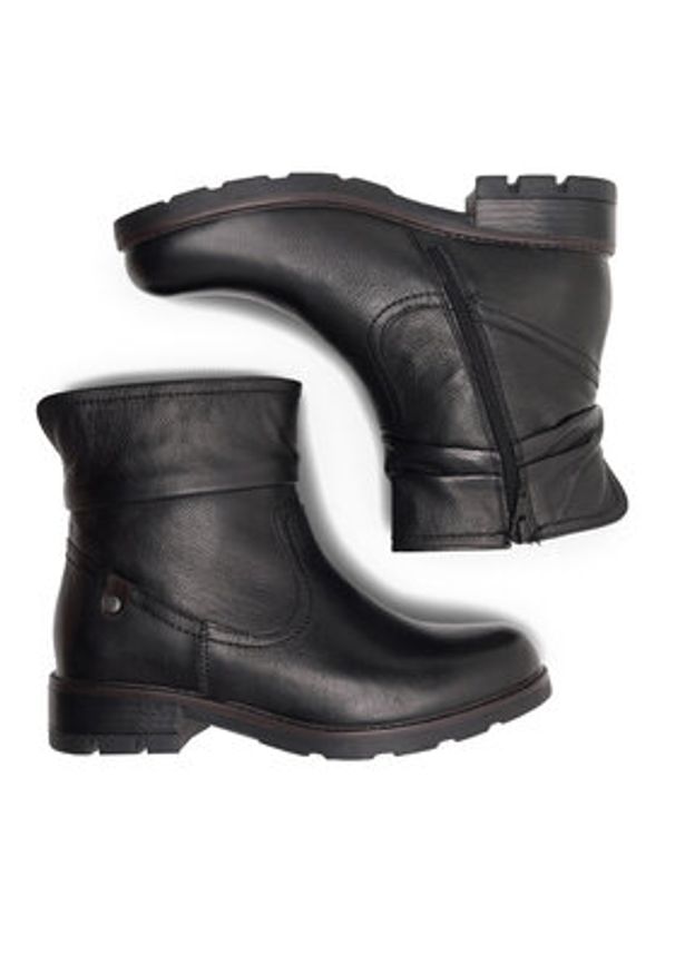 Go Soft Botki WI23-DEMETRA-20 Czarny. Kolor: czarny. Materiał: skóra