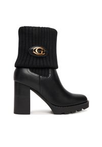 Guess Botki FLFNSO FAP10 Czarny. Kolor: czarny. Materiał: skóra