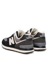 New Balance Sneakersy U574SBK W Czarny. Kolor: czarny. Materiał: zamsz, skóra. Model: New Balance 574 #2