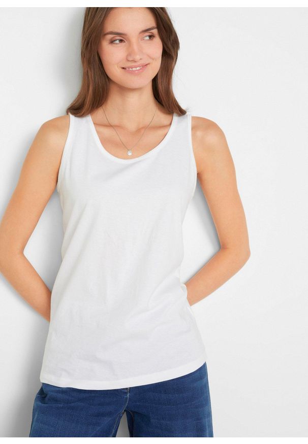 bonprix - Długi top z czystej bawełny (5 sztuk). Kolor: różowy. Materiał: bawełna. Długość: długie. Wzór: jednolity, melanż, gładki