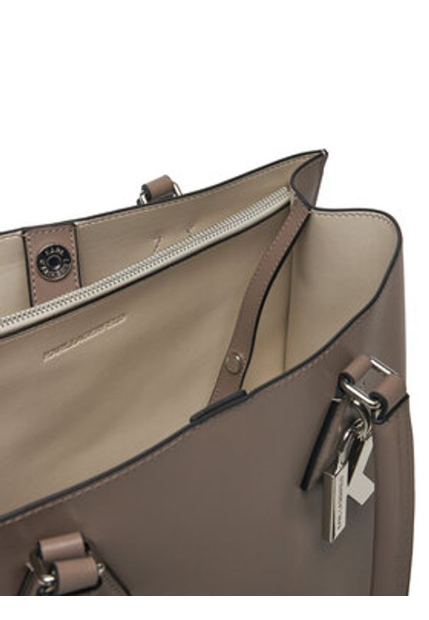 Karl Lagerfeld - KARL LAGERFELD Torebka A1W30410 Szary. Kolor: szary. Materiał: skórzane