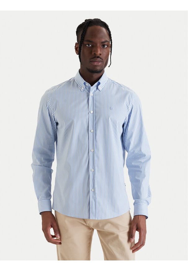 BOSS Koszula H-Liam 50562048 Błękitny Regular Fit. Kolor: niebieski. Materiał: bawełna