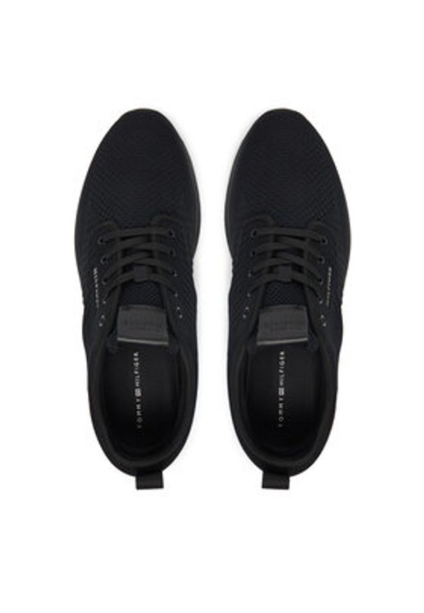 TOMMY HILFIGER - Tommy Hilfiger Sneakersy Newport 3D Premium FM0FM05527 Czarny. Kolor: czarny. Materiał: materiał