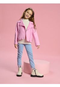 Sinsay - Kurtka ramoneska - różowy. Kolor: różowy. Materiał: tkanina #1