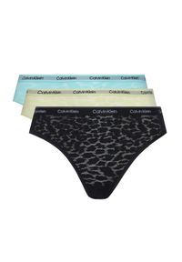 Calvin Klein Underwear Komplet 3 par fig brazylijskich 000QD5225E Kolorowy. Materiał: syntetyk. Wzór: kolorowy