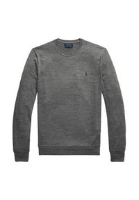 Polo Ralph Lauren Sweter 710946143002 Szary Slim Fit. Typ kołnierza: polo. Kolor: szary. Materiał: wełna #3