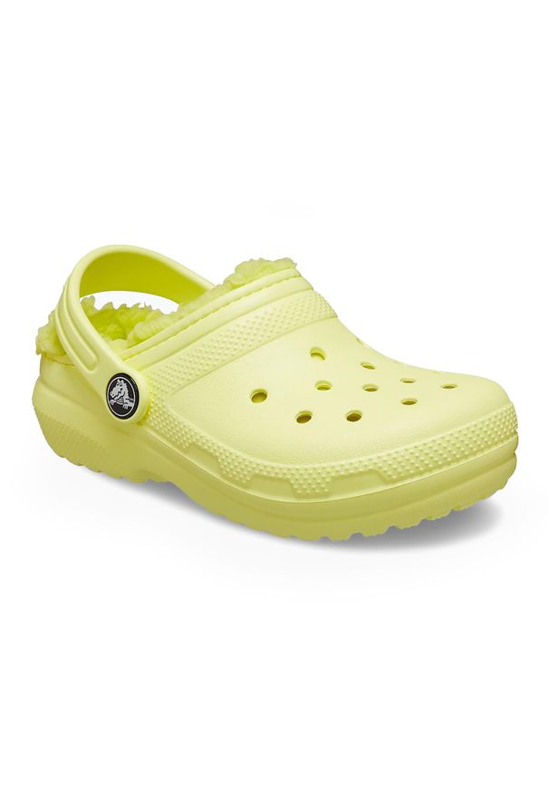 Klapki dziecięce Crocs Classic Lined. Kolor: żółty