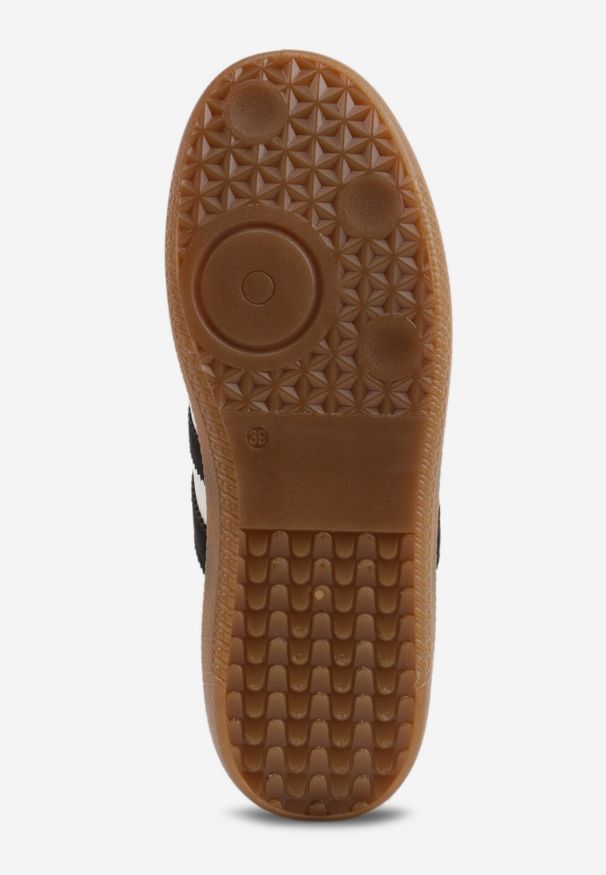 Born2be - Białe Sneakersy w Stylu Kultowych Tenisówek Genenor. Okazja: na spacer. Kolor: biały. Materiał: jeans, dresówka. Sport: turystyka piesza