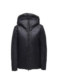 Parka dla kobiet Black Diamond Belay. Kolor: czarny, szary, wielokolorowy. Sezon: zima. Sport: turystyka piesza, wspinaczka