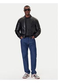 Armani Exchange Kurtka bomber XM001104 AF16647 UC001 Czarny Regular Fit. Kolor: czarny. Materiał: skóra