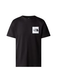 Koszulka The North Face Fine 0A87NDJK31 - czarna. Kolor: czarny. Materiał: bawełna, jersey. Długość rękawa: krótki rękaw. Długość: krótkie