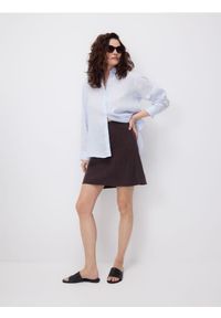 Reserved - Lniana koszula - jasnoniebieski. Kolor: niebieski. Materiał: len