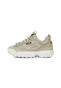 Buty do chodzenia damskie Fila Disruptor S Low Wmn. Zapięcie: sznurówki. Kolor: szary. Materiał: skóra, syntetyk, tkanina, materiał. Szerokość cholewki: normalna. Sport: turystyka piesza #1