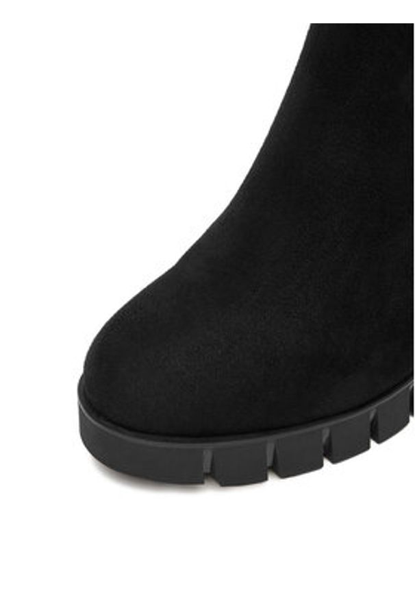 DeeZee Botki HX16041A-139 Czarny. Kolor: czarny. Materiał: materiał