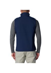 columbia - Bezrękawnik Sportowy Męski Columbia Ascender Softshell. Kolor: niebieski. Materiał: softshell. Długość rękawa: bez rękawów