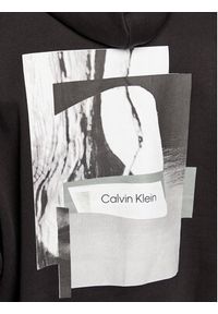 Calvin Klein Bluza Modern Comfort Back Print K10K111231 Czarny Regular Fit. Kolor: czarny. Materiał: bawełna. Wzór: nadruk #2