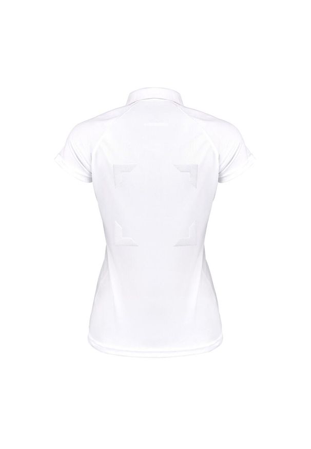 GILBERT - Damska koszulka polo Gilbert Eclipse Hook and Loop. Typ kołnierza: polo. Kolor: biały. Styl: sportowy