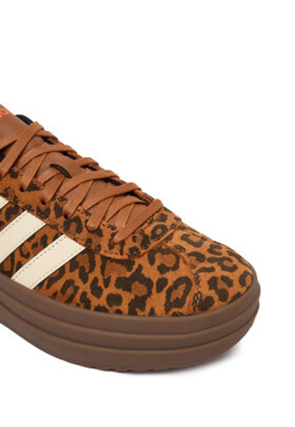 Adidas - adidas Sneakersy Vl Court Bold KK4671 Brązowy. Kolor: brązowy. Materiał: skóra, zamsz