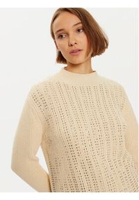 LOLA CASADEMUNT Sweter LF2411010 Écru Regular Fit. Materiał: syntetyk