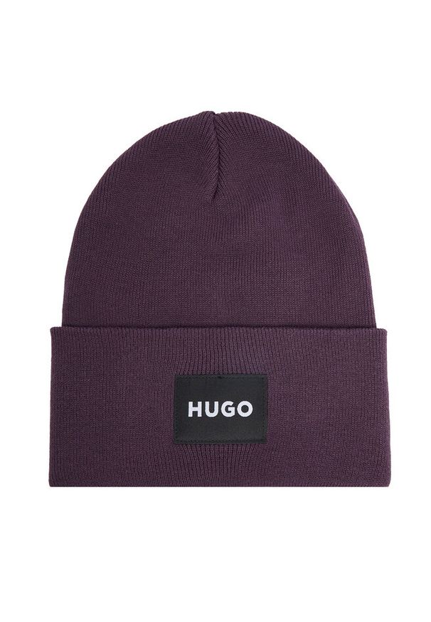 Hugo - Czapka HUGO. Kolor: fioletowy