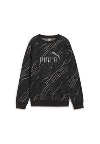Puma - Damska bluza z grafiką ESS+ ANIMAL PUMA Black. Kolor: czarny. Sport: fitness