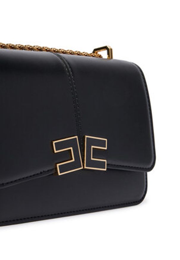 Elisabetta Franchi Torebka BS-91A-61E2-V390 Czarny. Kolor: czarny. Materiał: skórzane