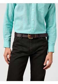 Wrangler - WRANGLER MĘSKI PASEK WRANGLER WEST BELT BROWN 112365274