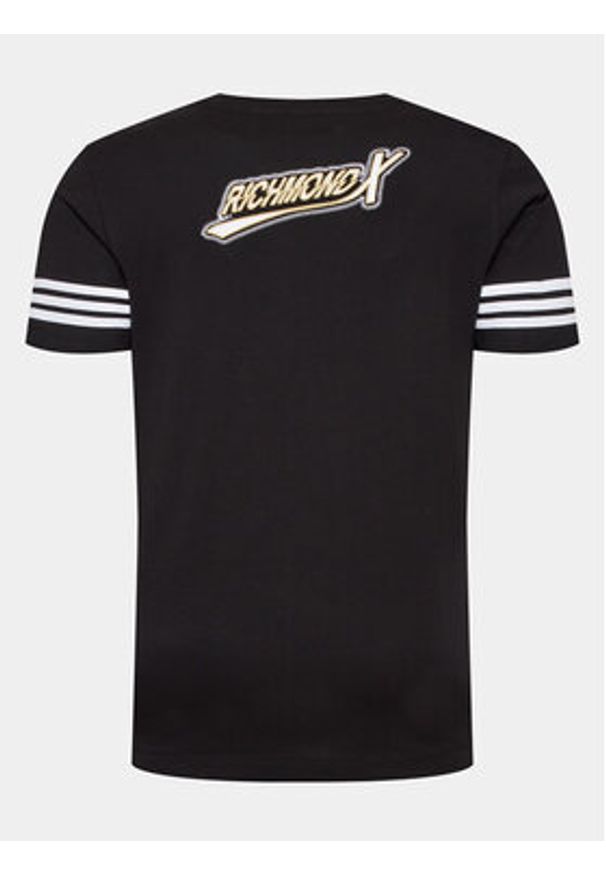 Richmond X T-Shirt UMA23119TS Czarny Regular Fit. Kolor: czarny. Materiał: bawełna