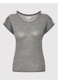 Etam Koszulka piżamowa Warm Day 6524553 Szary Regular Fit. Kolor: szary. Materiał: syntetyk #5