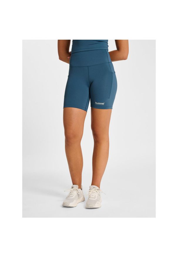 Szorty damskie Hummel Hiit Intensity. Kolor: wielokolorowy, niebieski, zielony. Sport: fitness