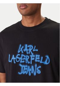 Karl Lagerfeld Jeans T-Shirt B1M17065 Czarny Regular Fit. Kolor: czarny. Materiał: bawełna #3