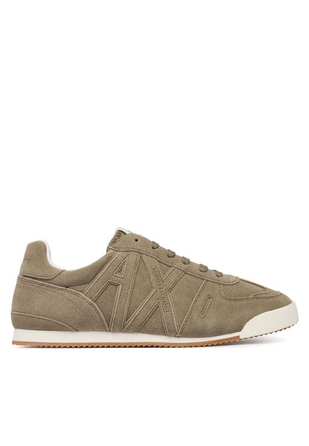 Armani Exchange Sneakersy XM002616 AF19687 Z7016 Khaki. Kolor: brązowy. Materiał: skóra, zamsz