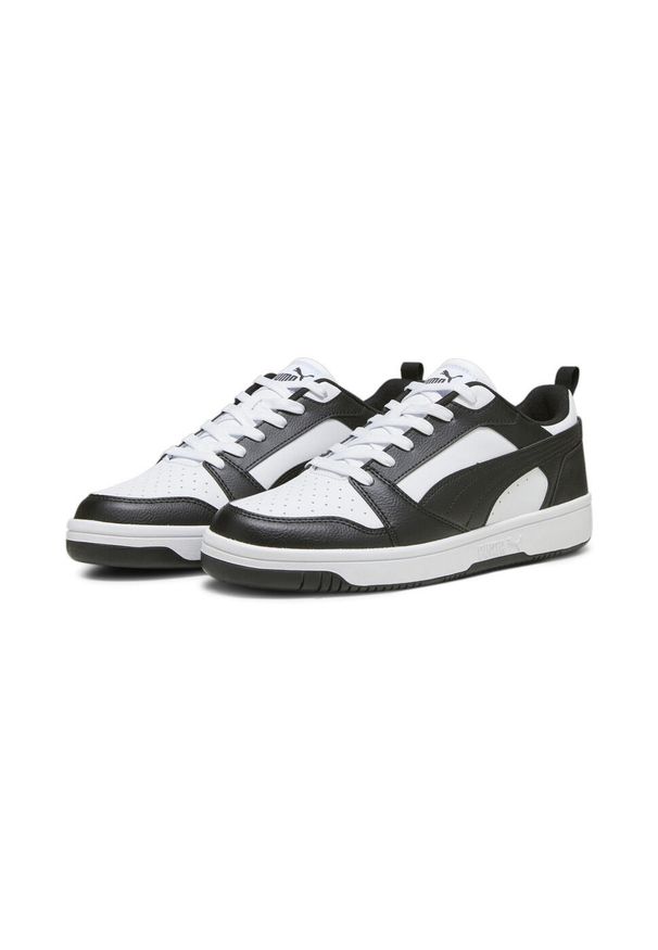 Puma - Buty do chodzenia męskie PUMA Rebound V6 Low. Kolor: biały, wielokolorowy, czarny. Sport: turystyka piesza